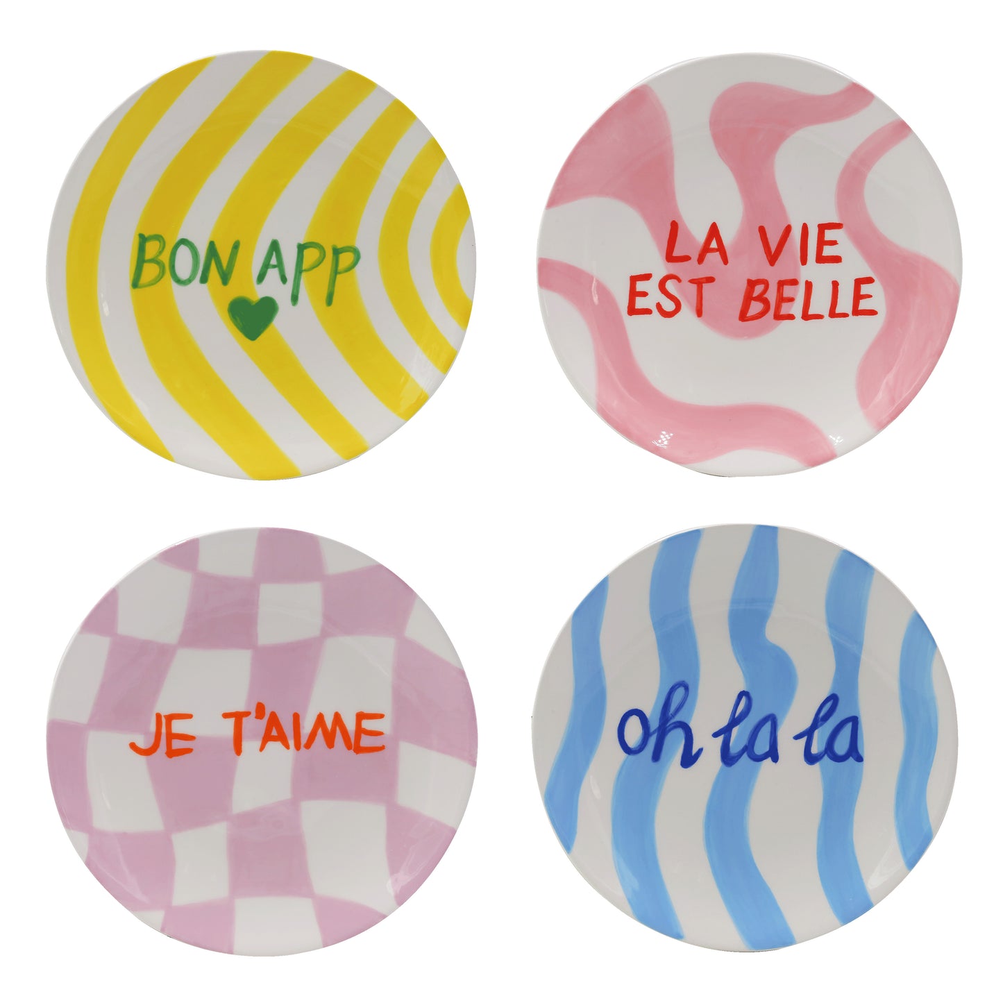 Dessert plates Diego set of 4