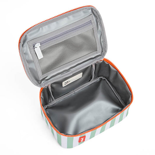 Lunchbag M green stripes