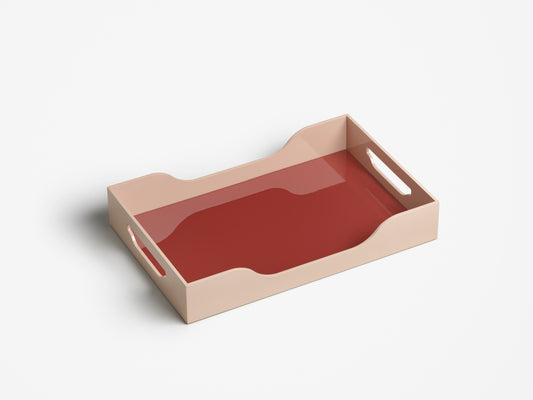 Laquered Tray Pink