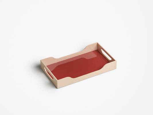 Laquered Tray Pink