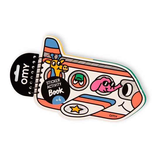 Sticker Activity Notebook Plane